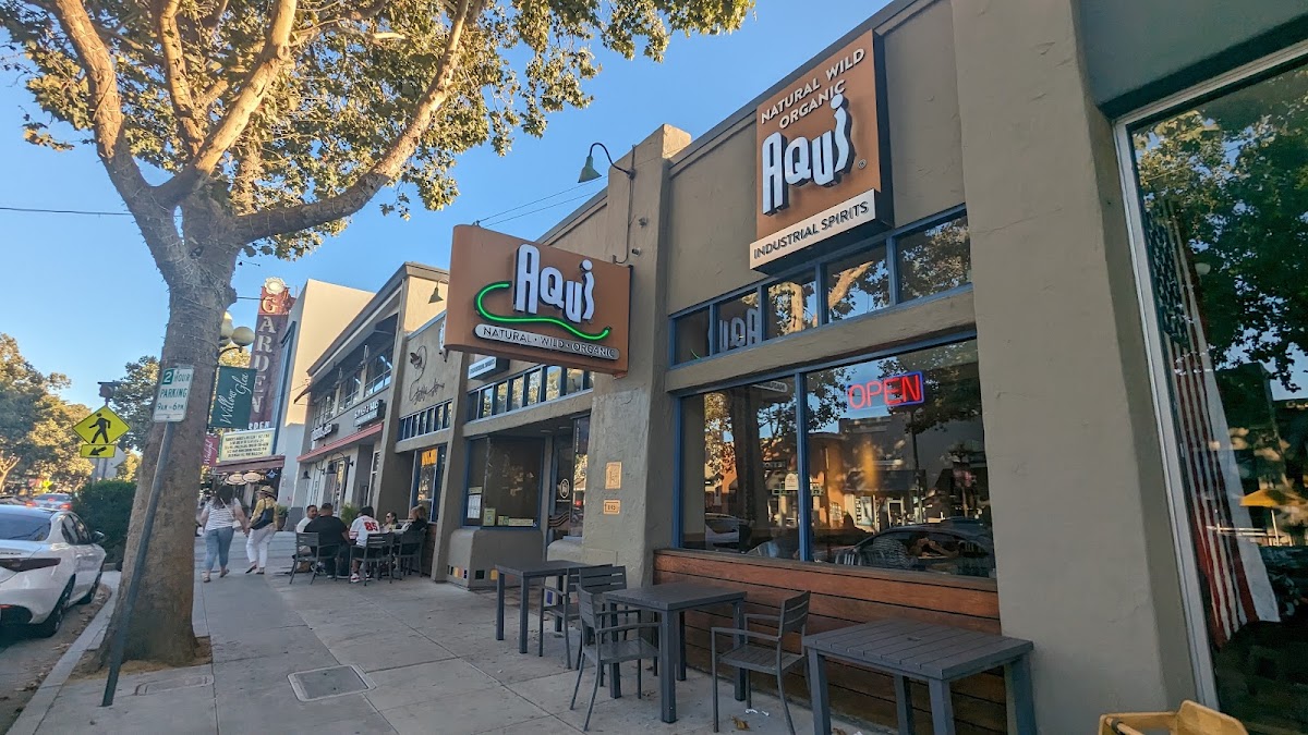 Aqui restaurant storefront in Willow Glen, San Jose